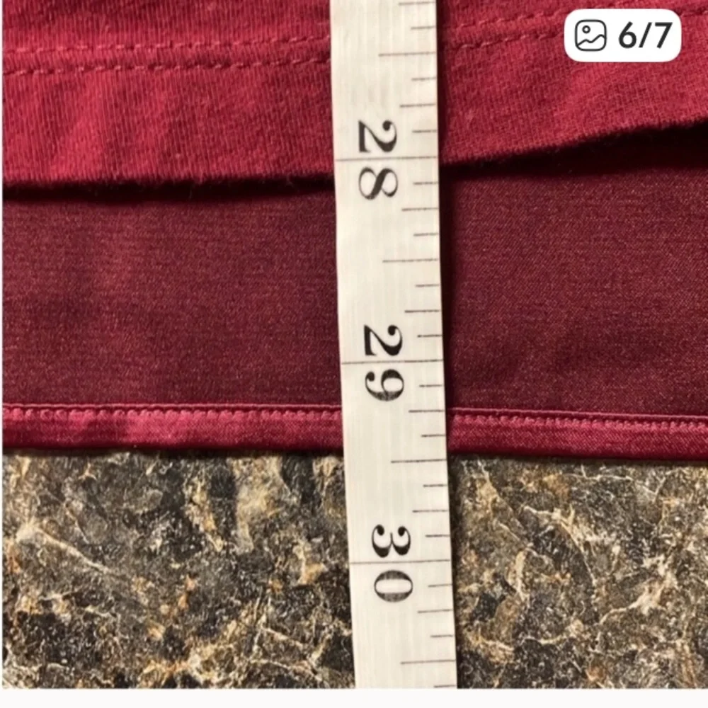 3/$15 ❤️ Ava & Viv wine colored detailed shirt 2x - Picture 6 of 7